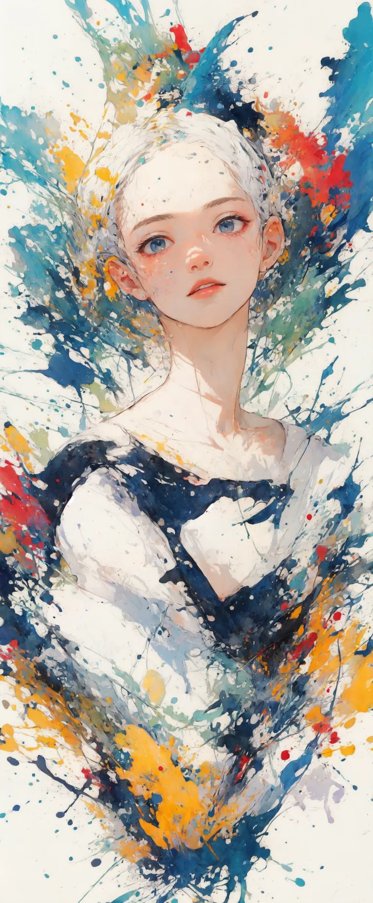 Anime Style,Classic Painting,Girl,Checkpoint,SD 1.5