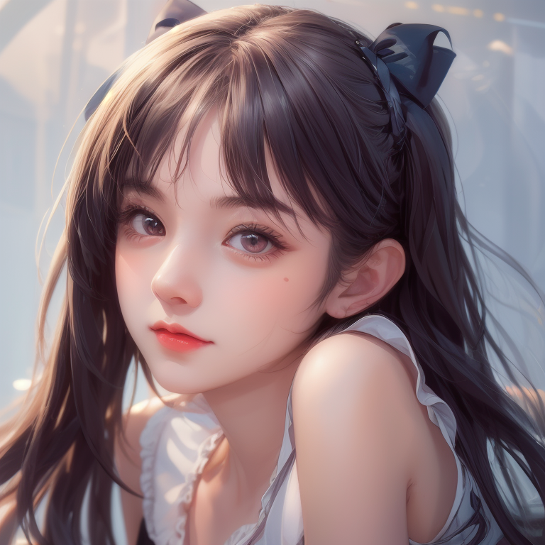Big-eyed cute girl
