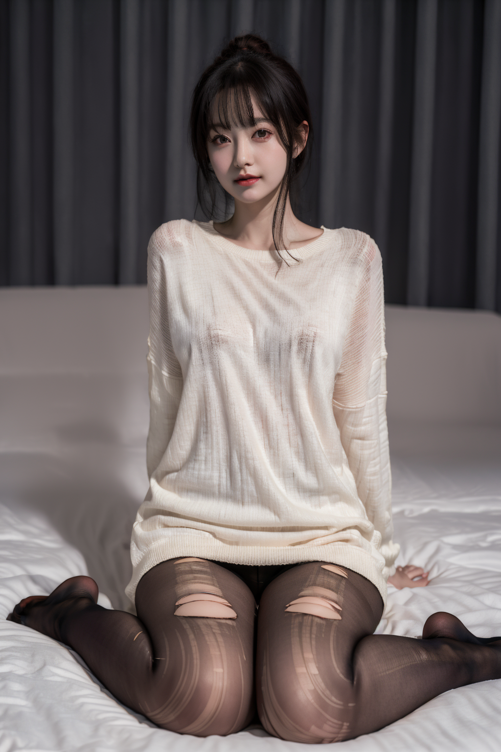 [Damaged black stockings] Ripped pantyhose v1.0