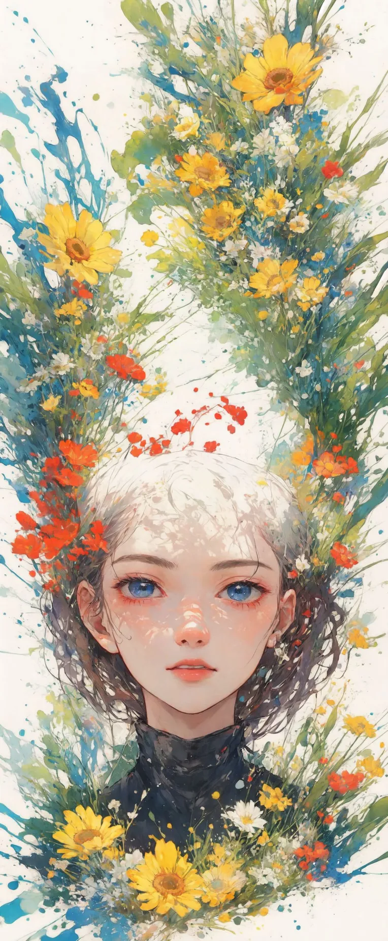 Anime Style,Classic Painting,Girl,Checkpoint,SD 1.5