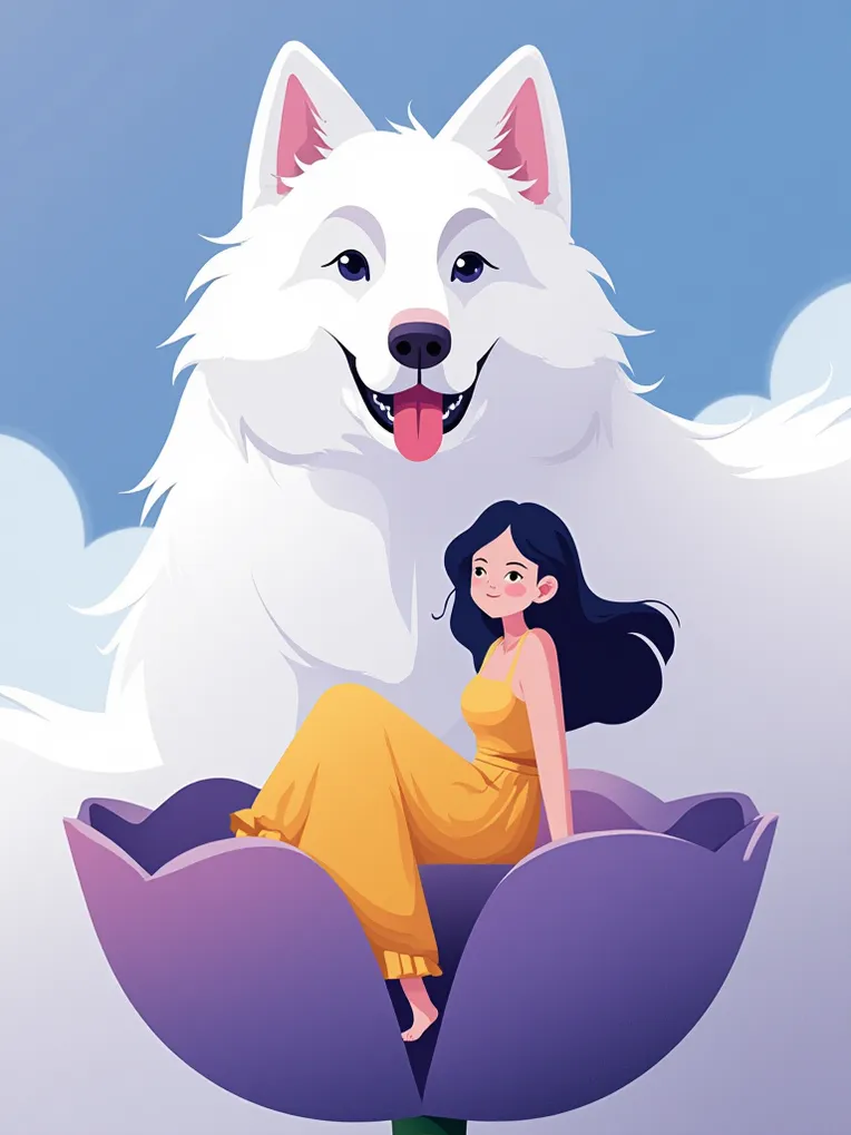Flat Illustration,Girl,Style Boost,LoRA,FLUX.1