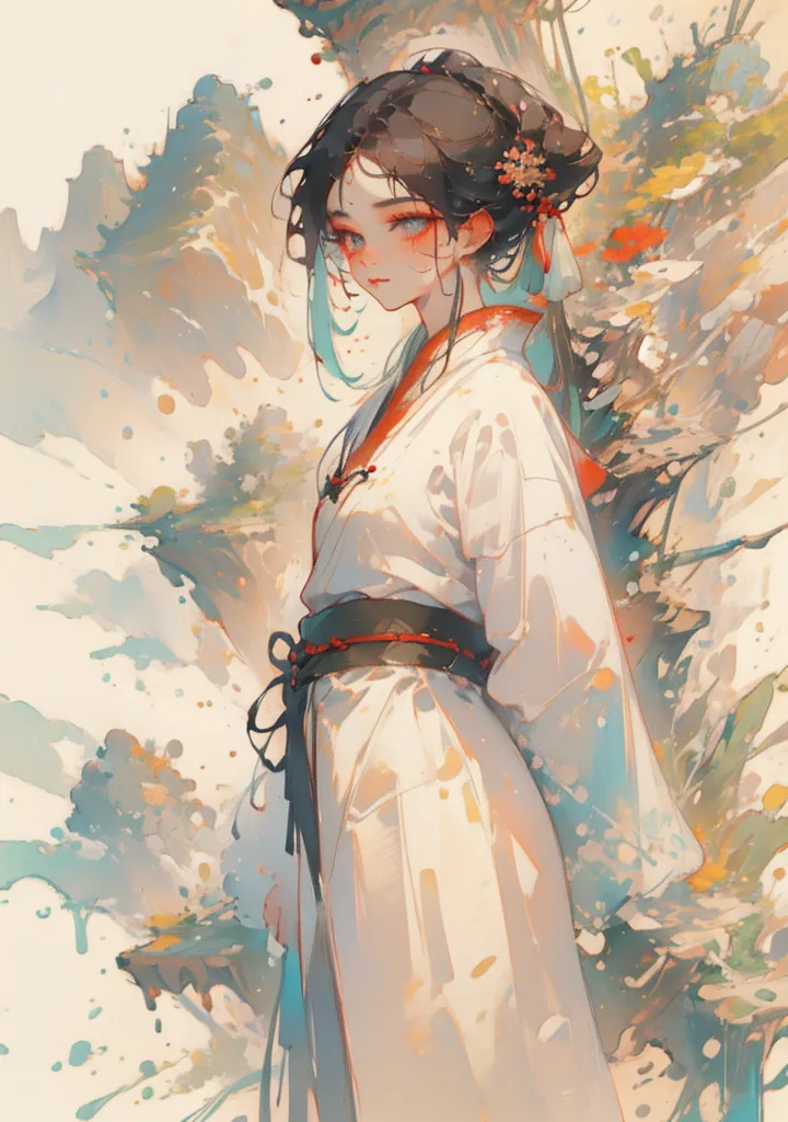 666模型】水彩国风人物风景模型_V1.0-LoRA-六六六模型-Shakker