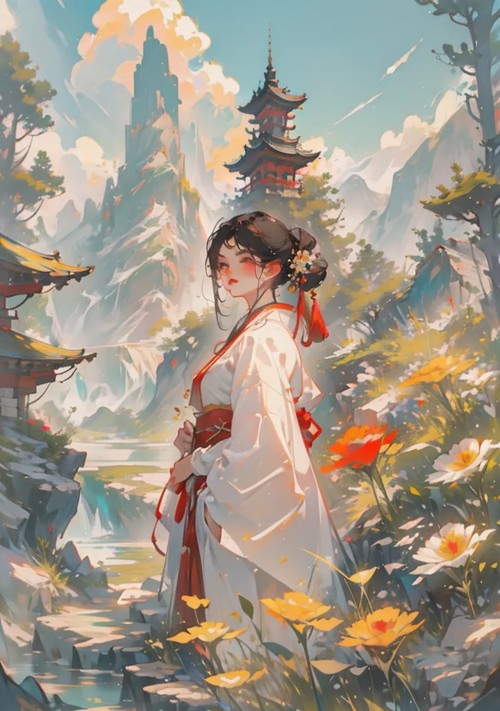 水彩国风人物风景模型_SD1.5版-LoRA-六六六模型-LiblibAI