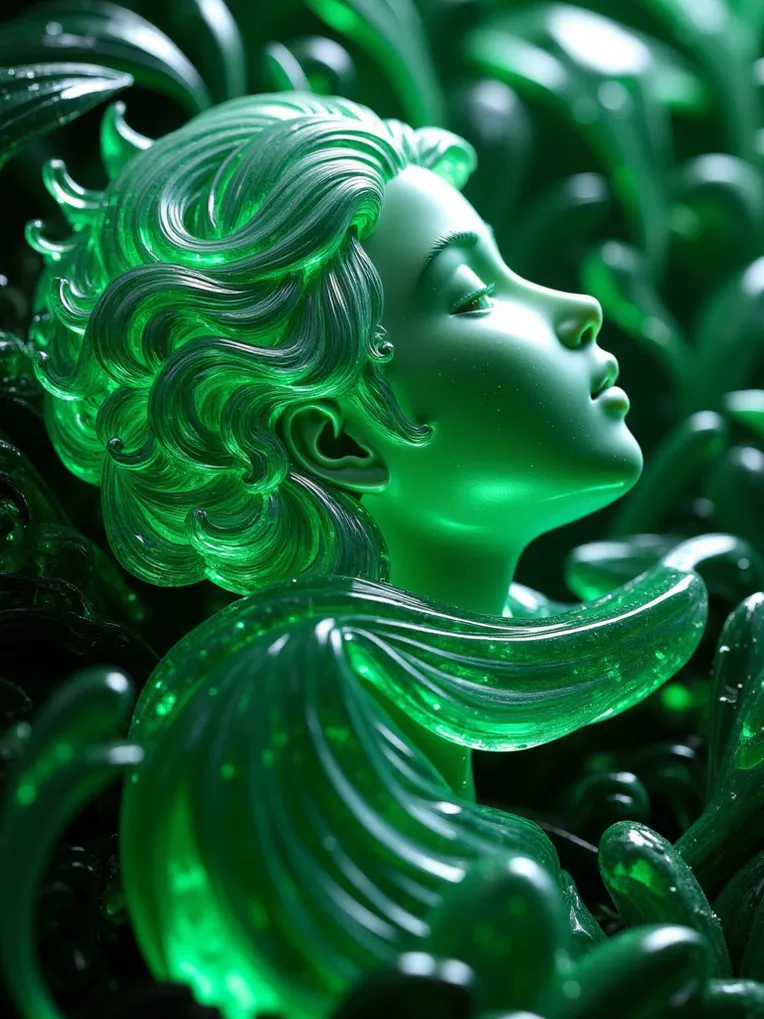 阿容容_F.1 翡翠玉石雕刻工艺品-LoRA-371464523-Shakker