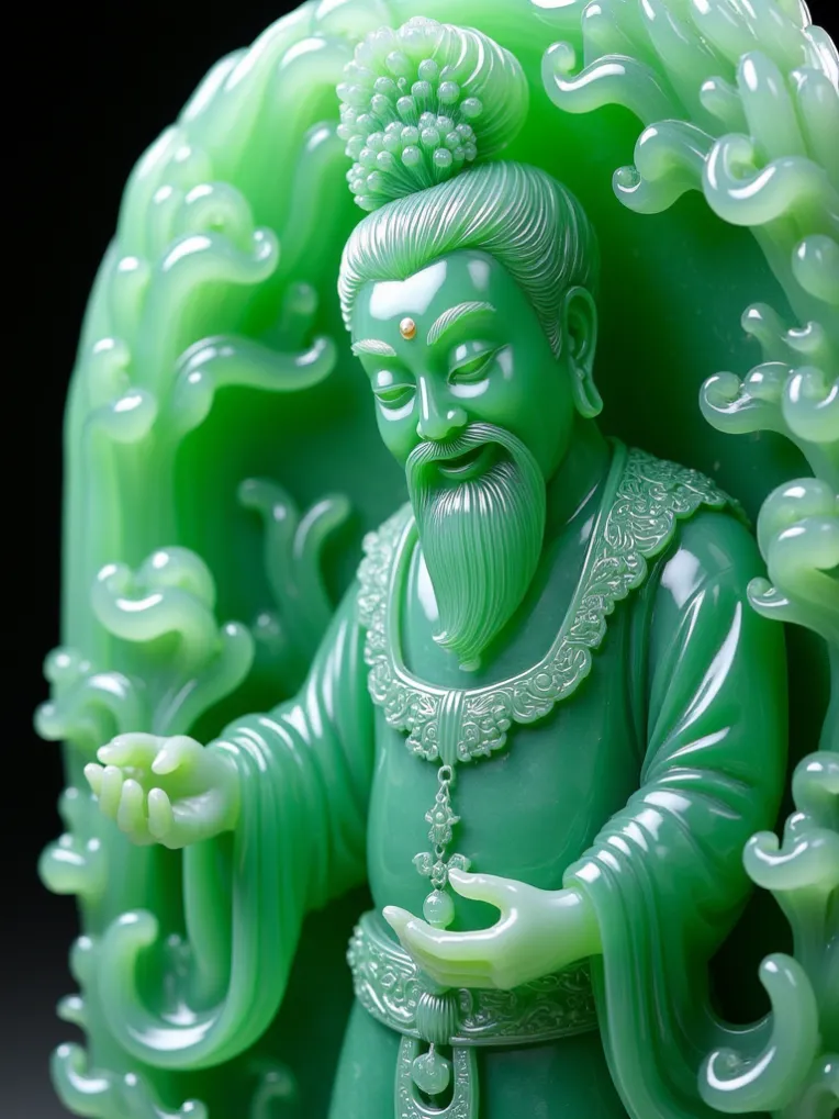阿容容_F.1 翡翠玉石雕刻工艺品-LoRA-371464523-Shakker