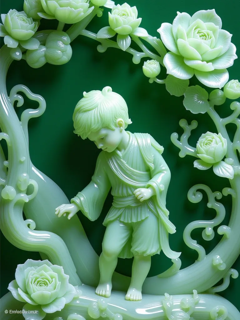 玉石翡翠 植物モチーフ 彫刻 高さ約25cm 玉石翡翠 植物モチーフ 彫刻 高さ約25cm 翡翠(ひすい) ジェイ