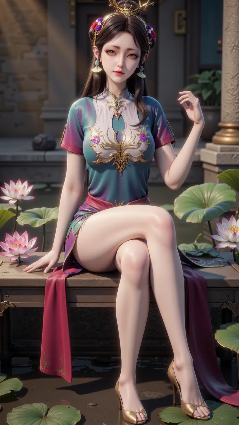 CGI style,Girl,Game Icon & Prop Design,LoRA,FLUX.1