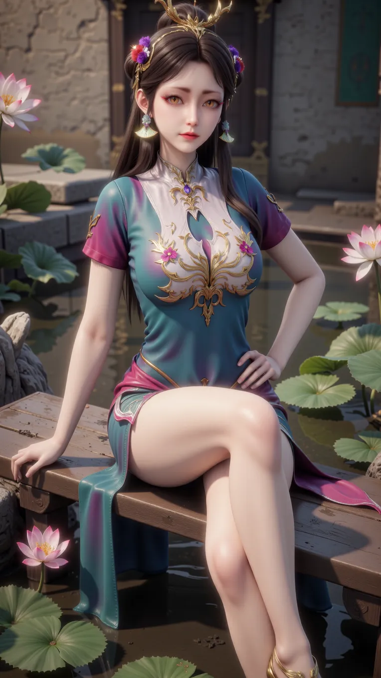 CGI style,Girl,Game Icon & Prop Design,LoRA,FLUX.1