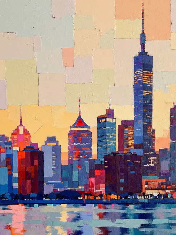 现代画风：表现&抽象| 块状笔触_油画风格强化-LoRA-Dream2046-LiblibAI