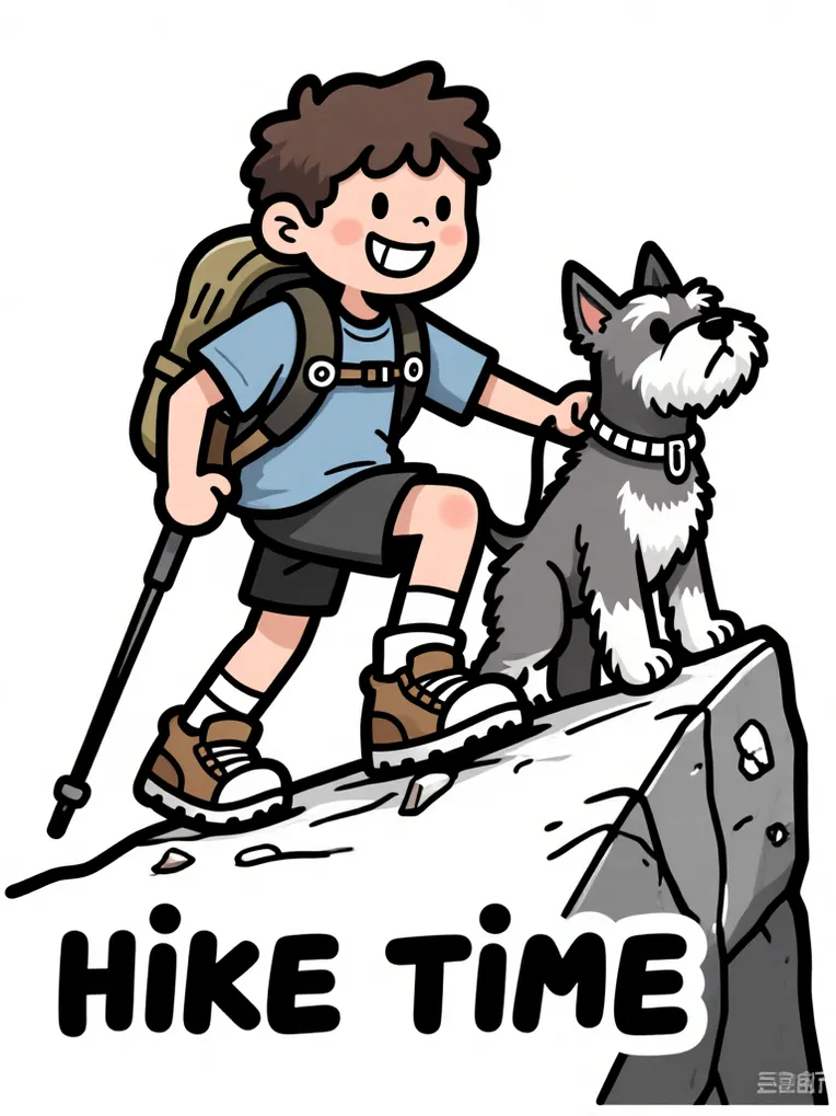 Flat Illustration,Boy,Style Boost,LoRA,FLUX.1