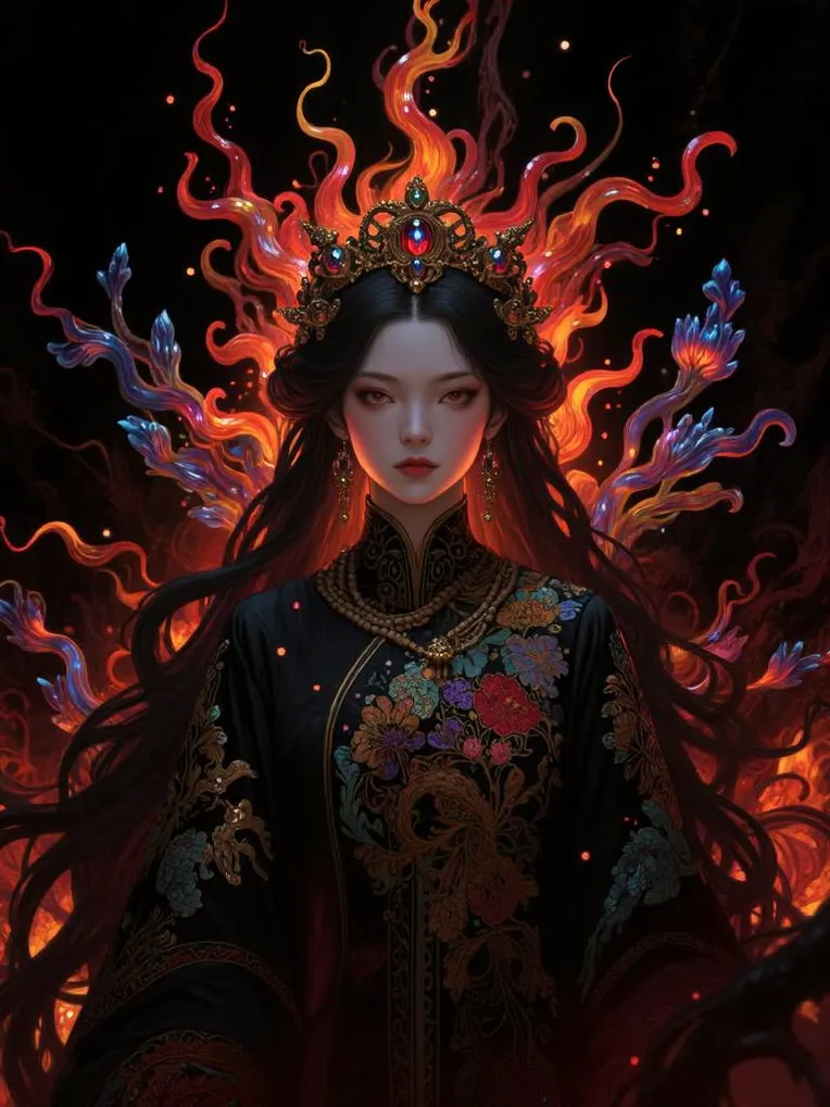 Digital Painting Media,Girl,Style Boost,LoRA,FLUX.1