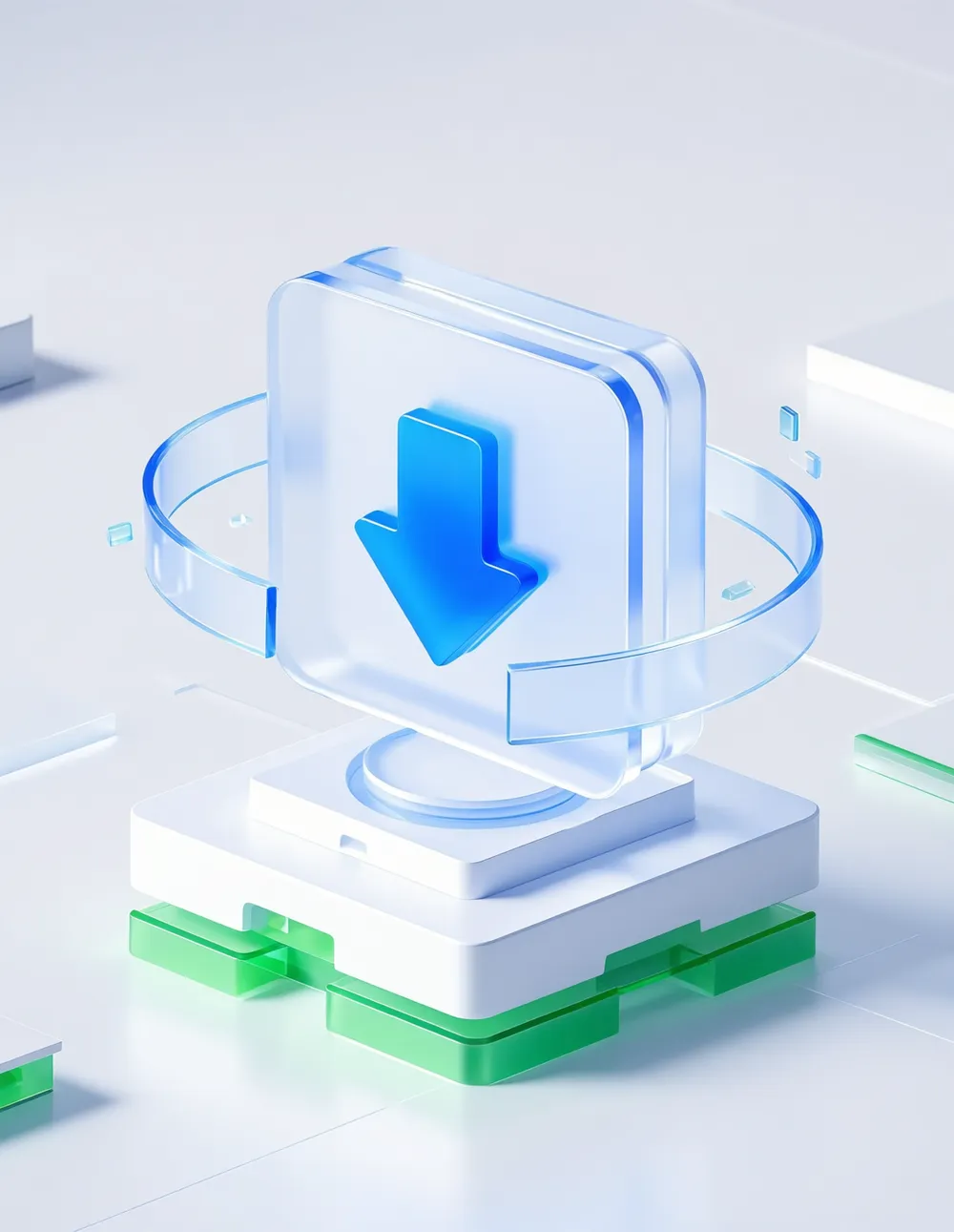 Qwen千文_磨砂玻璃材质B端icon图标玻璃质感3D渲染美学设计-LoRA-视觉炼金师-LiblibAI