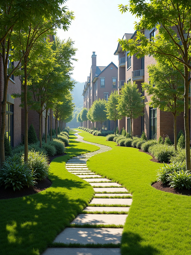 Residential community outdoor landscape Outdoor Landscape of Residential Communities