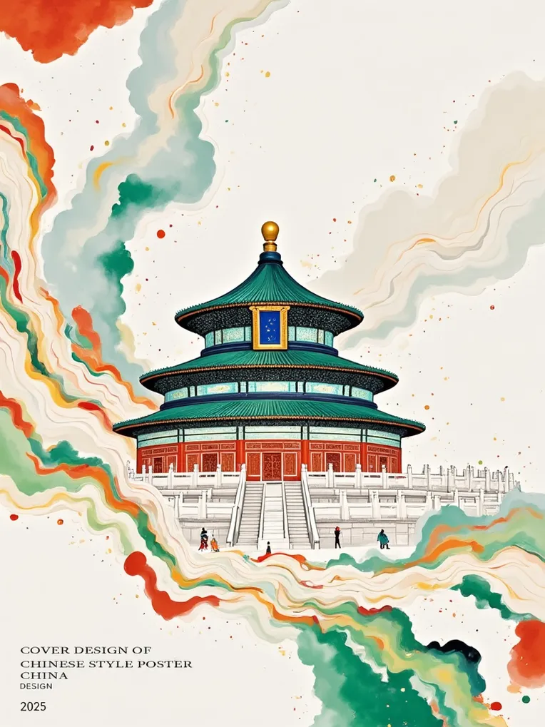 Chinese Style,Digital Painting Media,Building,LoRA,FLUX.1