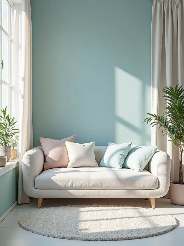 Creamy style macaron soft furnishing design 奶油风马卡龙软装设计