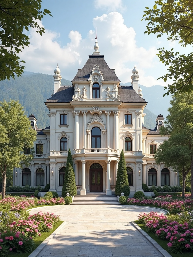 Classic European Architectural Style Elegant European Classical Architecture