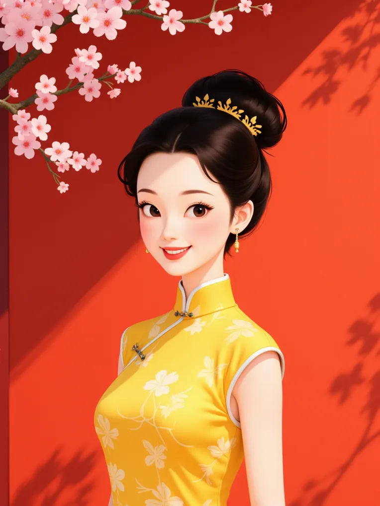Qipao cartoon characters-LoRA-star-Shakker