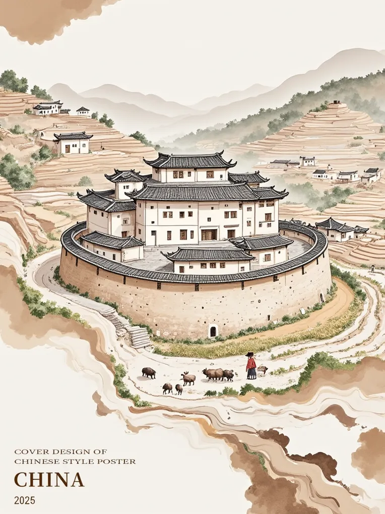 Chinese Style,Digital Painting Media,Building,LoRA,FLUX.1