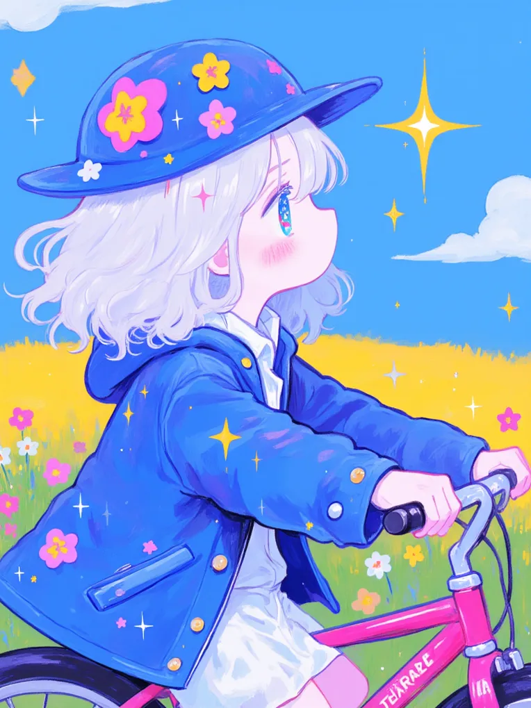 Kids' Illustration,Girl,Style Boost,LoRA,FLUX.1