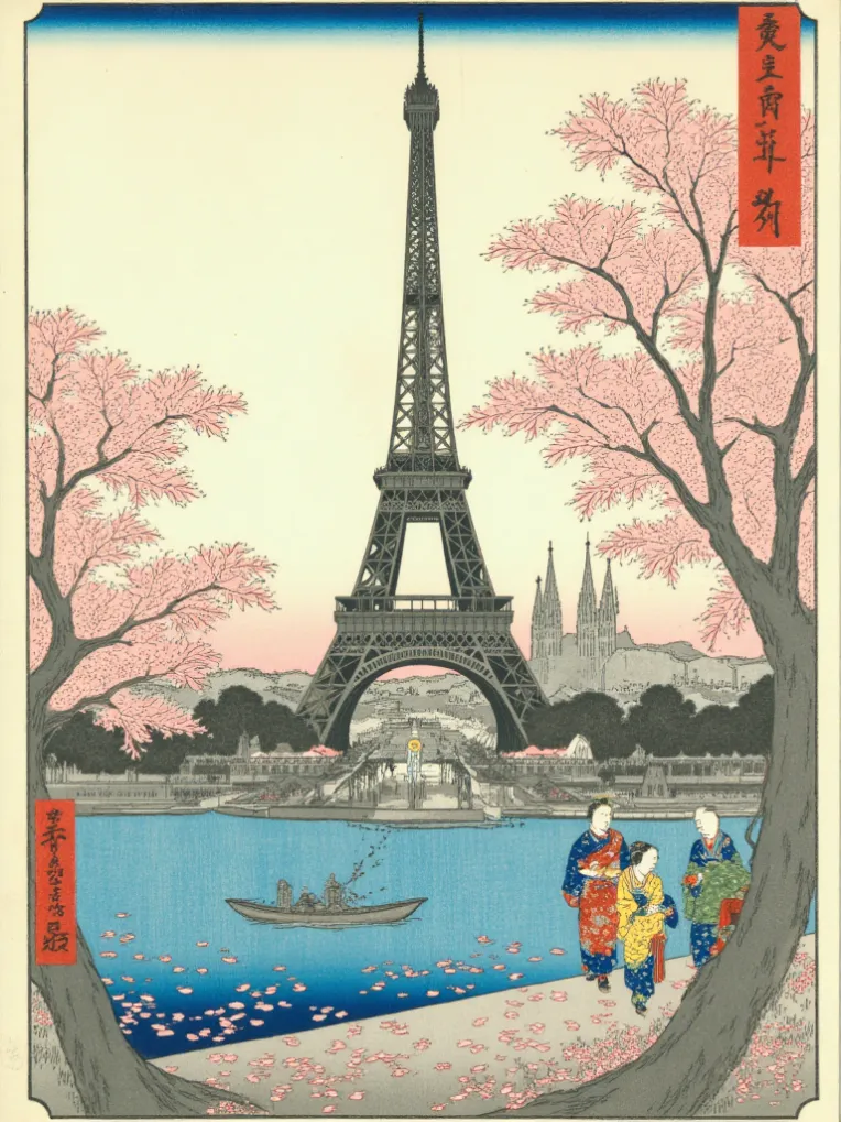 X-Utagawa Hiroshige Ukiyo-e-LoRA-DeepBlue藍心-Shakker