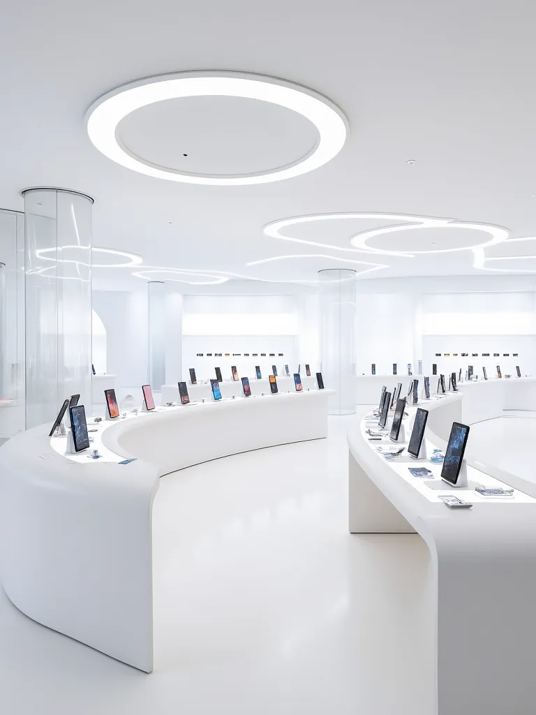 展览展厅_极简纯白商业空间设计-LoRA-设计师关关-LiblibAI