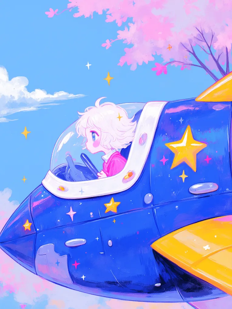 Kids' Illustration,Girl,Style Boost,LoRA,FLUX.1