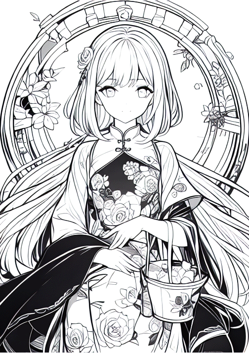 Line art - automatic coloring