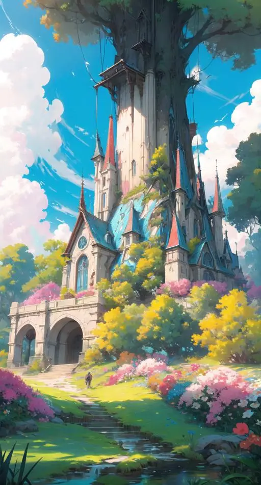 Anime,Anime Scene,Building,LoRA,SD 1.5