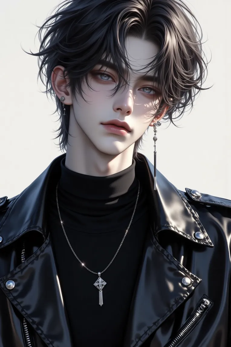 男生厚涂插画--小说推文--人物/F1/萍萍-LoRA-萍萍-Shakker