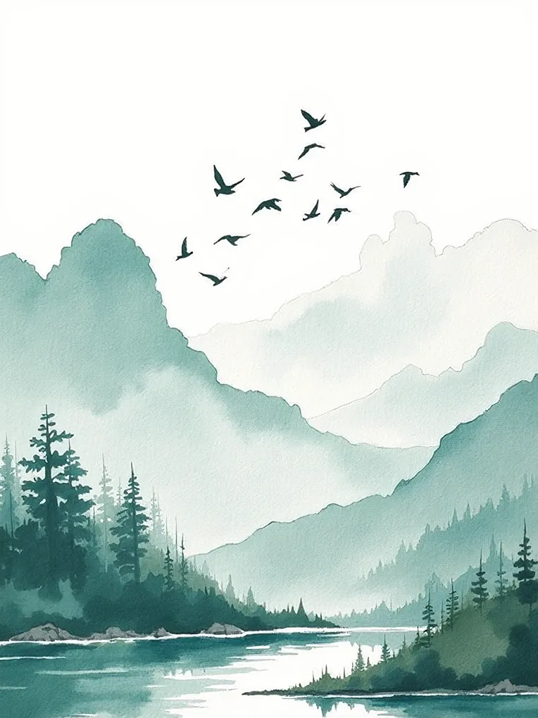 Traditional Painting Media,Style Boost,Landscape,LoRA,FLUX.1