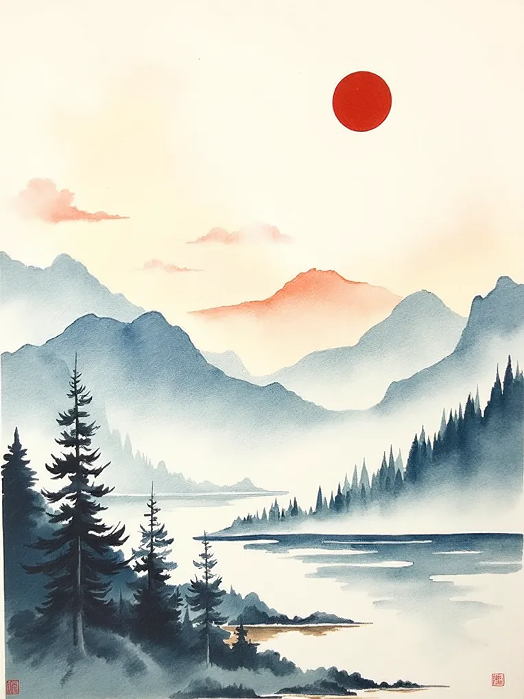 Traditional Painting Media,Style Boost,Landscape,LoRA,FLUX.1