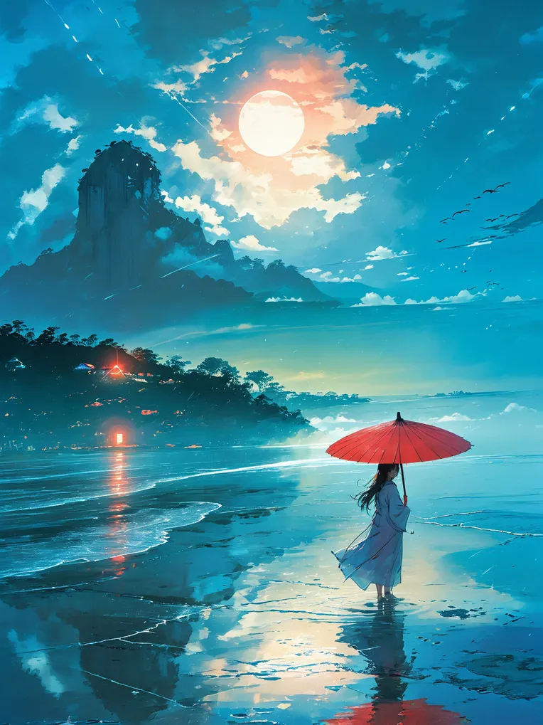 Chinese Style,Traditional Painting Media,Girl,LoRA,SDXL