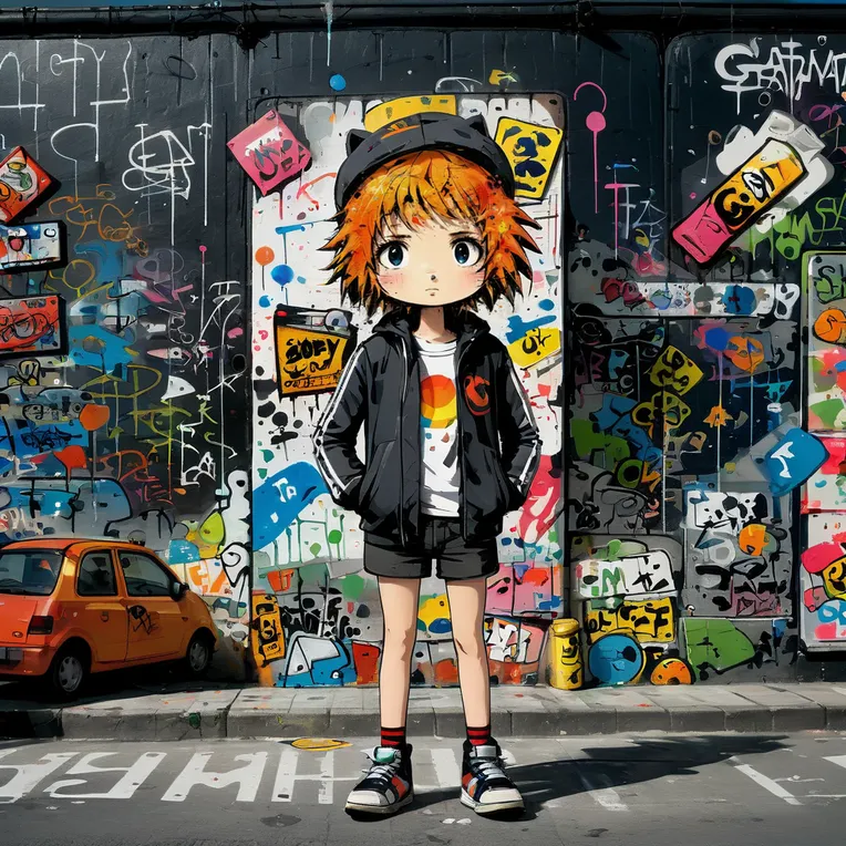 Anime Style,Hand-Drawn,Girl,LoRA,SDXL