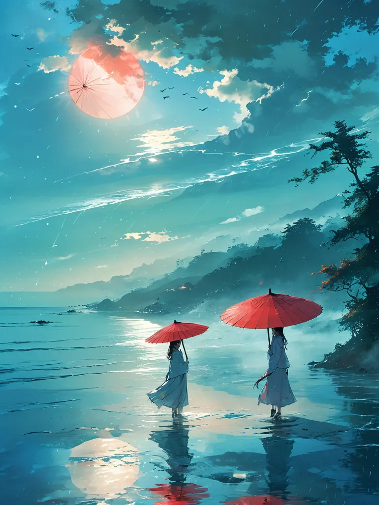 Chinese Style,Traditional Painting Media,Girl,LoRA,SDXL