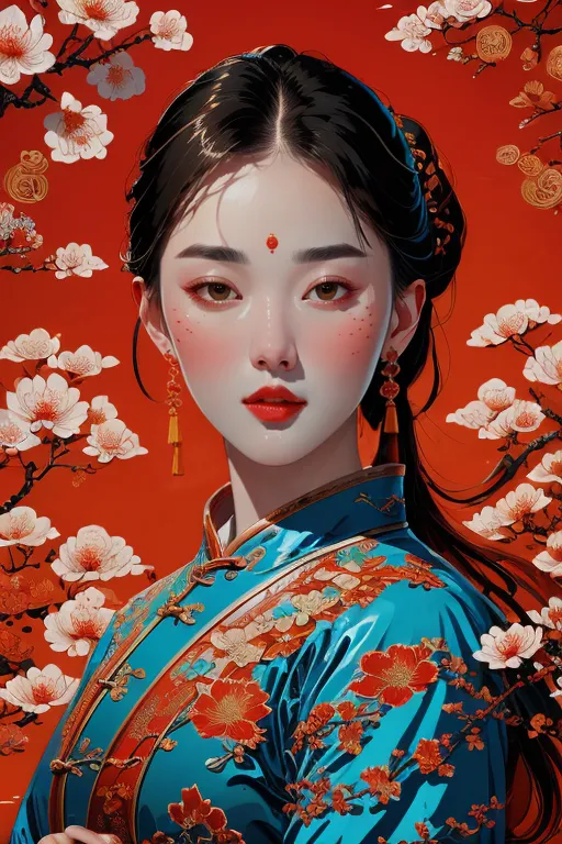 Traditional Painting Media,Girl,Physical/Facial feature,LoRA,SD 1.5
