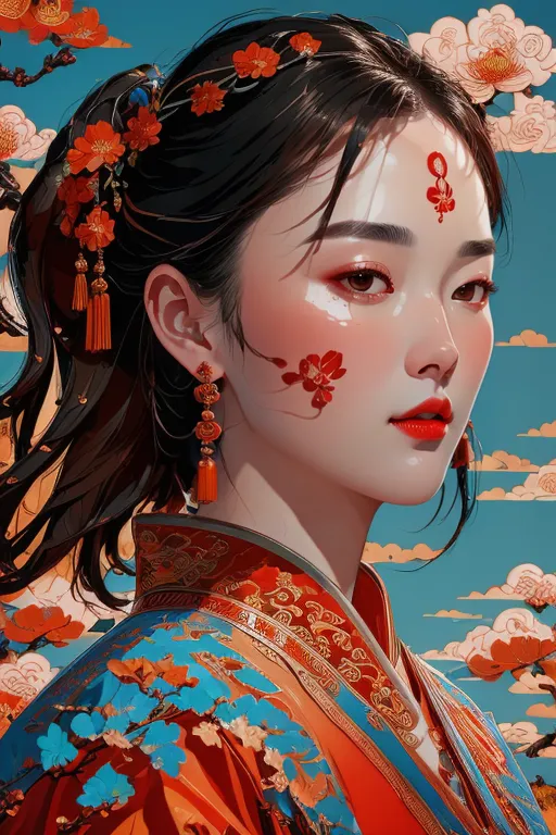 Traditional Painting Media,Girl,Physical/Facial feature,LoRA,SD 1.5