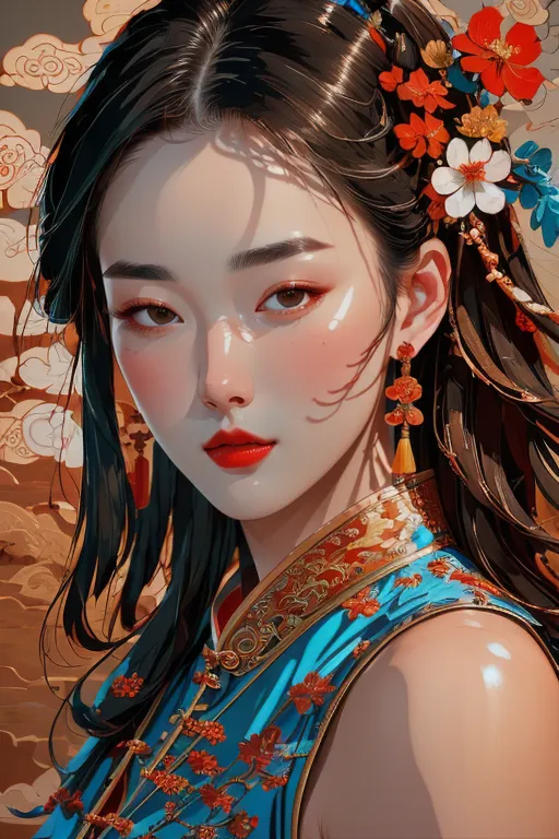 Traditional Painting Media,Girl,Physical/Facial feature,LoRA,SD 1.5