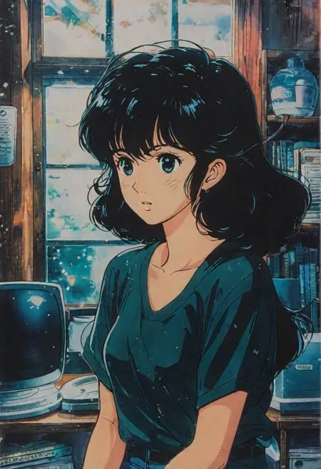Anime Style,Hand-Drawn,Girl,LoRA,SDXL