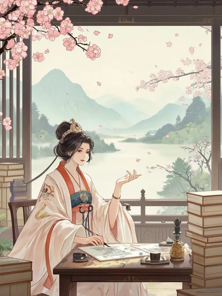 Traditional Painting Media,Girl,LoRA,FLUX.1