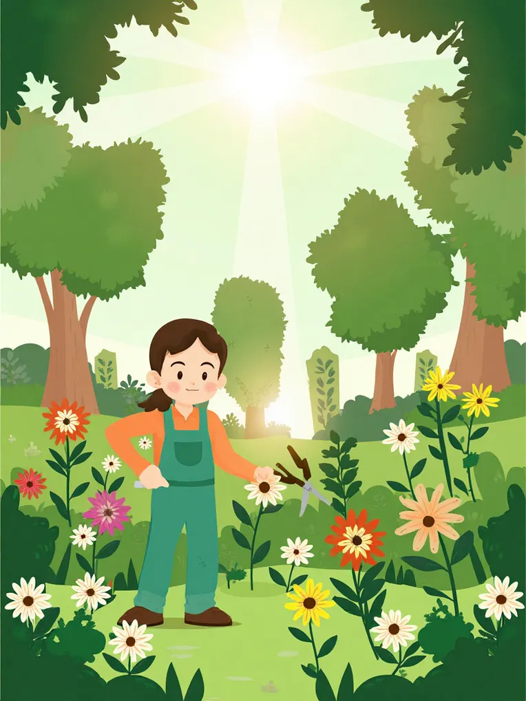 Flat Illustration,Girl,LoRA,FLUX.1