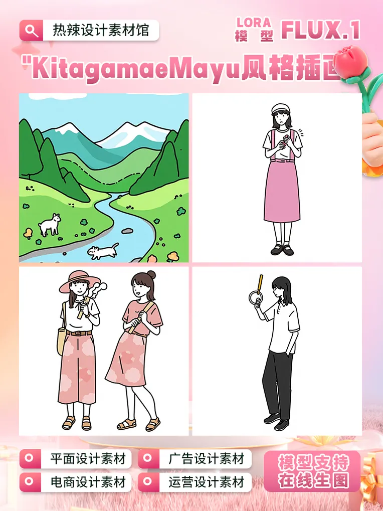 Traditional Painting Media,Girl,Style Boost,LoRA,FLUX.1