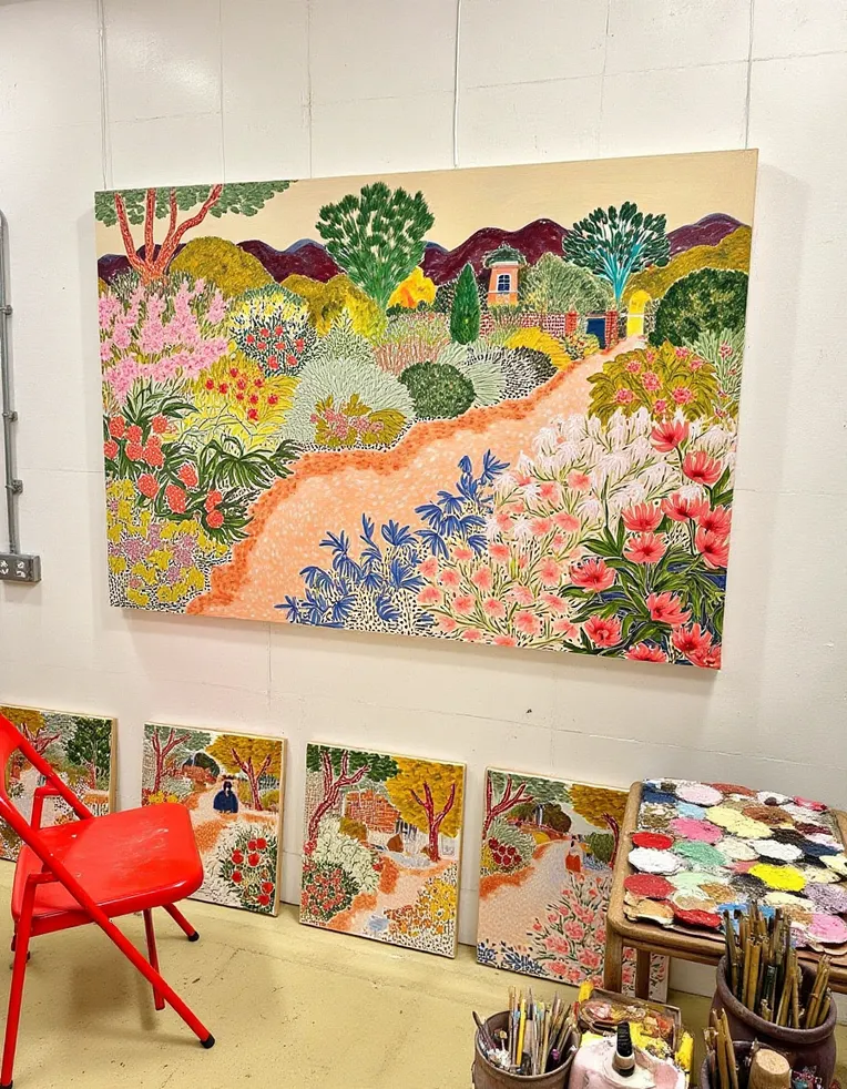 Classic Painting,Flat Illustration,Girl,LoRA,FLUX.1