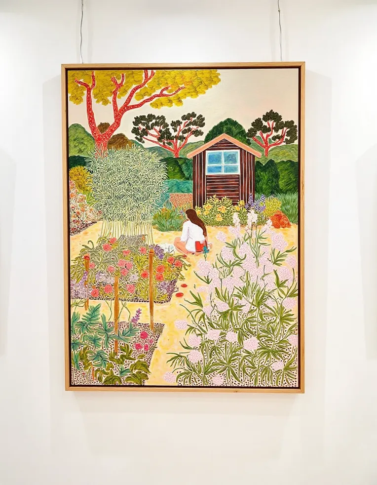 Classic Painting,Flat Illustration,Girl,LoRA,FLUX.1