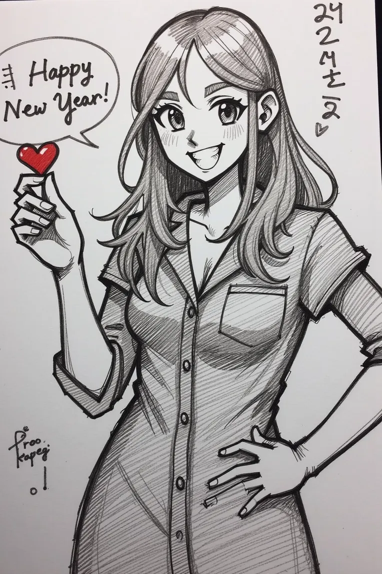 Traditional Painting Media,Girl,Composition Control,LoRA,FLUX.1