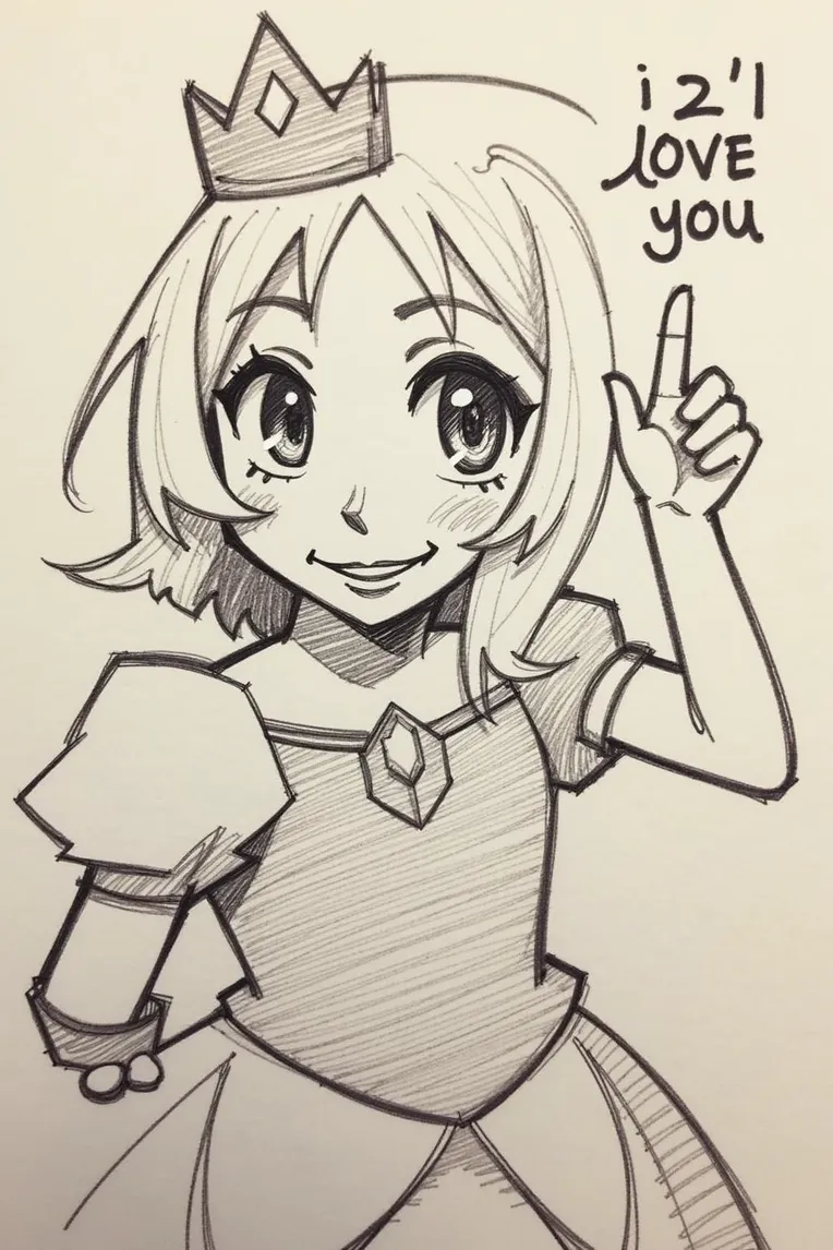 迁士-铅笔画-LoRA-Toki_no_-Shakker, image size:764x1146