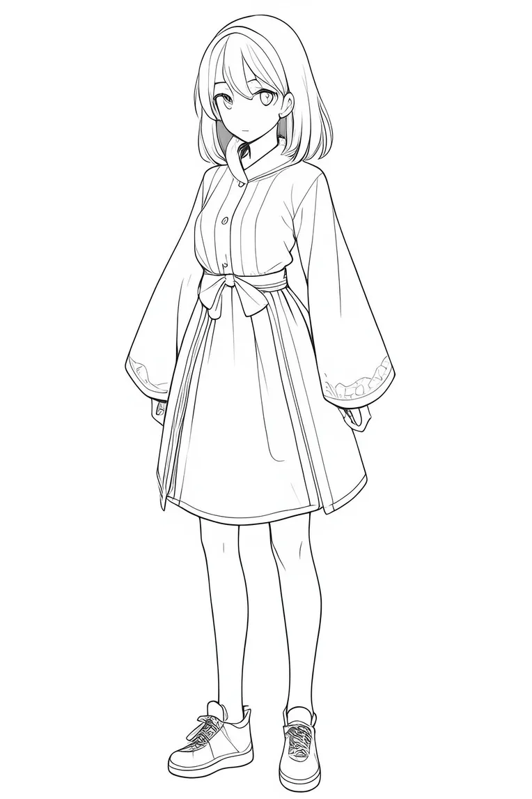 Anime Style,Hand-Drawn,Girl,LoRA,SD 1.5