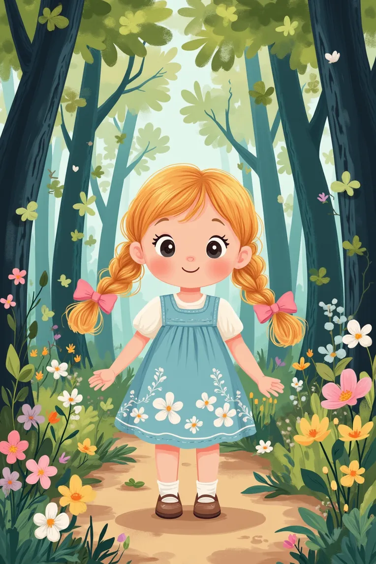 Kids' Illustration,Girl,Style Boost,LoRA,FLUX.1
