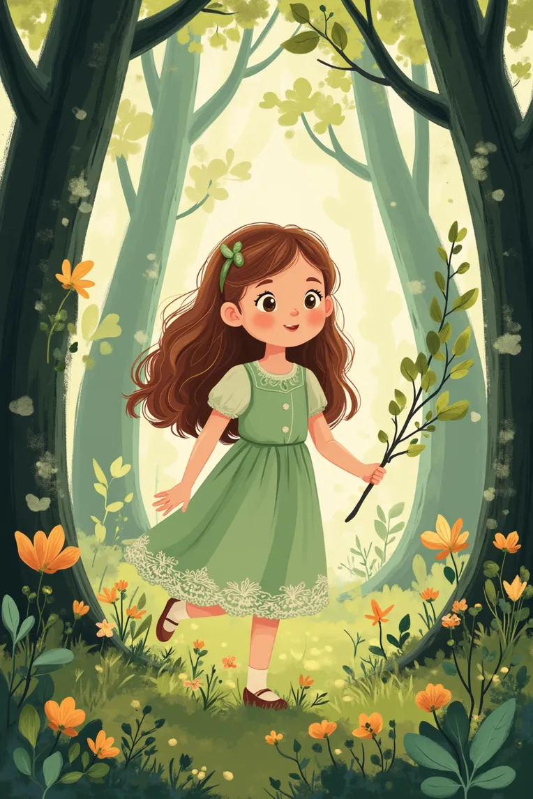 Kids' Illustration,Girl,Style Boost,LoRA,FLUX.1