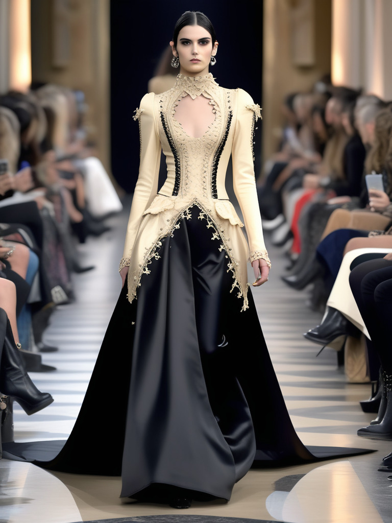 Happy Ai-Fashion Runway-Fashion Show Fashion Model Fashion Clothes Advanced Photography-FLUX.1 SDXL-Happy Ai