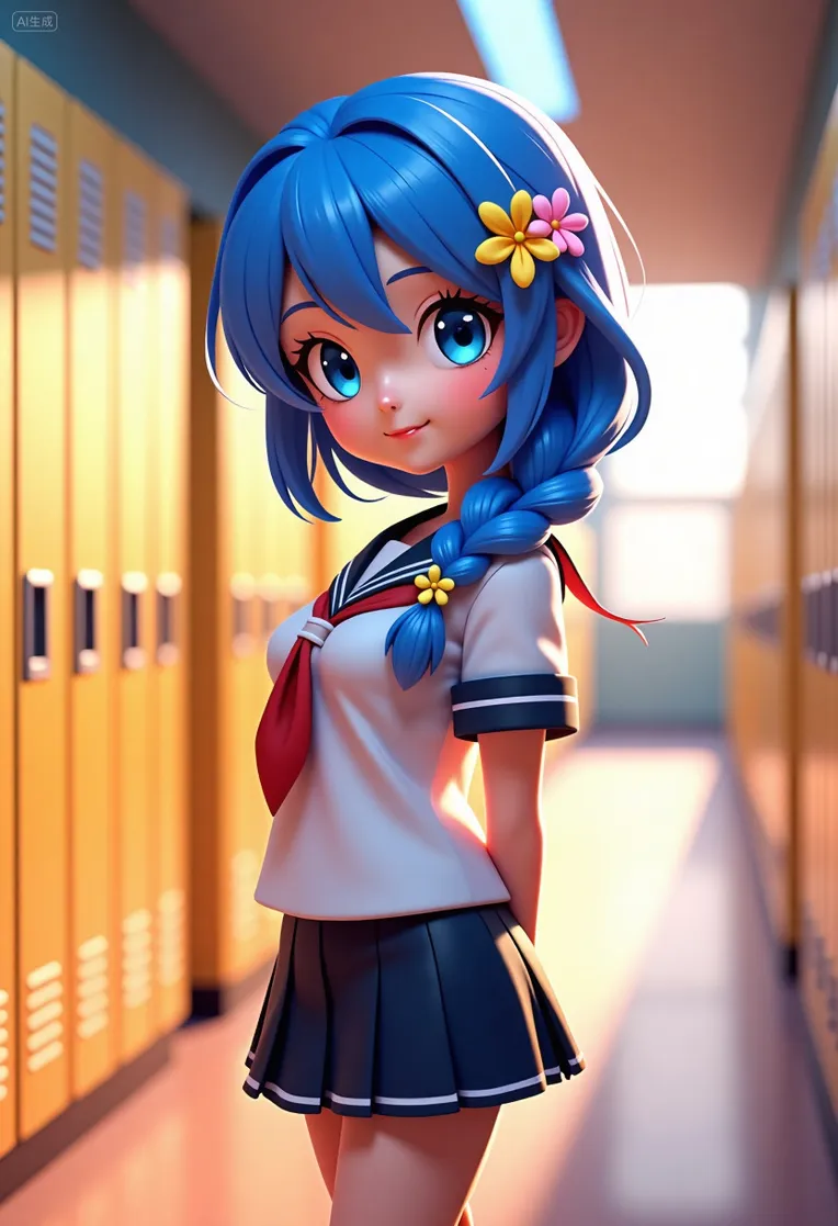 Cartoon style,Girl,Style Boost,LoRA,FLUX.1